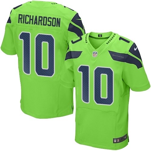 Men's Elite Paul Richardson Nike Jersey Green - #10 Rush NFL Seattle Seahawks